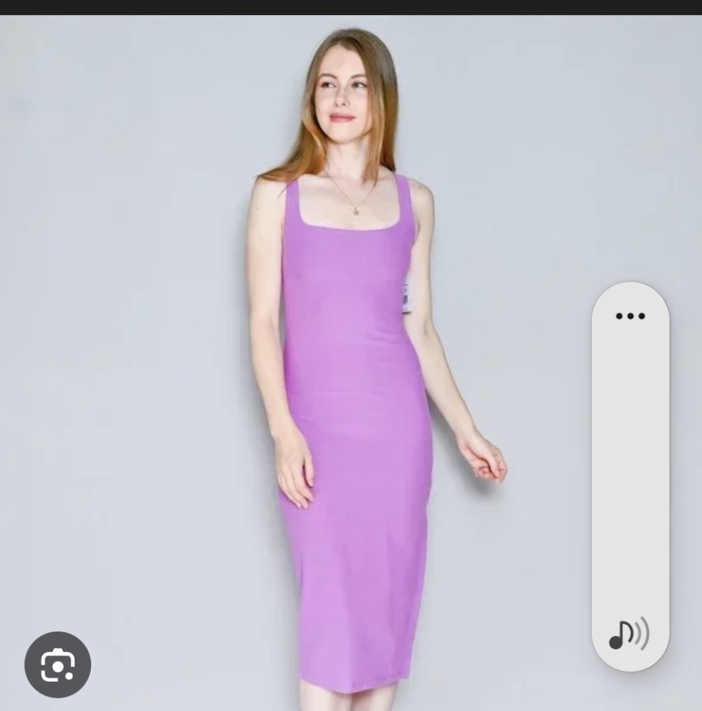 Beyond Yoga Spacedye Icon Midi Dress in bright iris heather